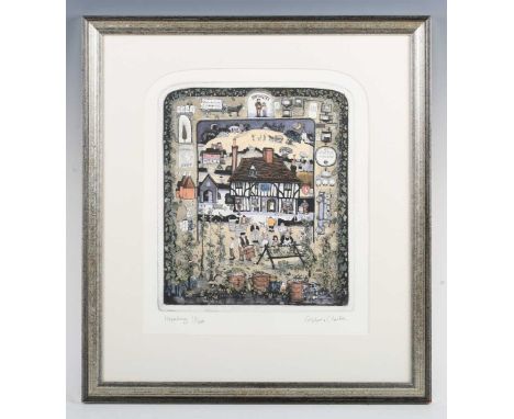 Graham Clarke (British b.1941) - 'Hopalong', etching with hand colouring, signed lower right, inscribed and numbered 13/300 l