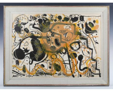 John Henry Olsen (Australian 1928-2023) - 'McElhone Steps' (1964), colour lithograph, signed, numbered 37/50 and dated ‘64 lo