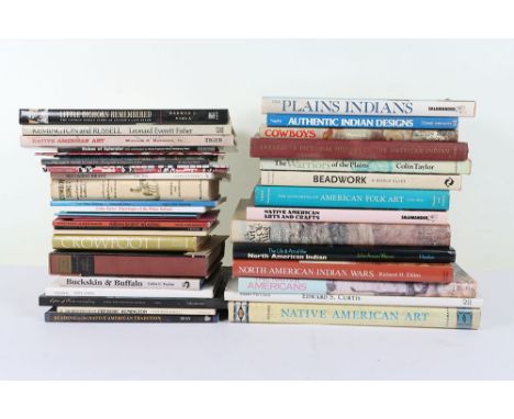 Quantity of books relating to Native American’s and their history, including Native American Art, Penney; Litt(l)e Bighorn Re