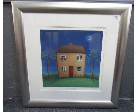 After Paul Horton, 'Days to Remember', coloured print. Signed in pencil by the artists. 40 x 40cm approx. Framed and glazed.(