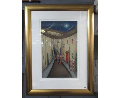 After Paul Horton, 'A Great Night Out', limited edition coloured print no. 123/295, signed in pencil by the artist. 55 x 35cm