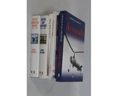 ARTHUR W.J.G. ORD-HUME, seven aviation books to include 'British Commercial Aircraft 1920-1940', 'British Light Aeroplanes 19
