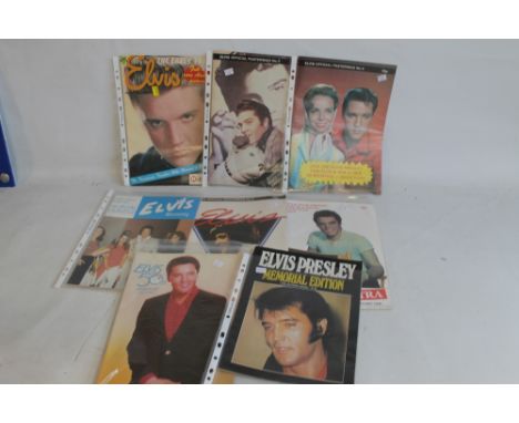 ELVIS MEMORABILIA - a small quantity to include Postermags etc.