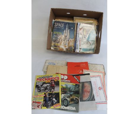 A QUANTITY OF VARIOUS NEWPAPERS, MAGAZINES AND EPHEMERA to include Midland Interest, car handbooks for Hunter, Mini Clubman S