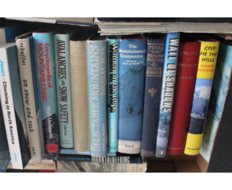 A QUANTITY OF MOUNTAINEERING BOOKS to include, M. A. Azema - 'The Conquest of Fitzroy' 1957, Wilfred Noyce - 'Scholar Mountai