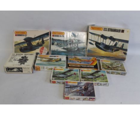 A COLLECTION OF BOXED UNMADE 1:72 SCALE AIRCRAFT CONSTRUCTION KITS to include Supermarine Strawaer, Heinkel HE115, Dormier Do