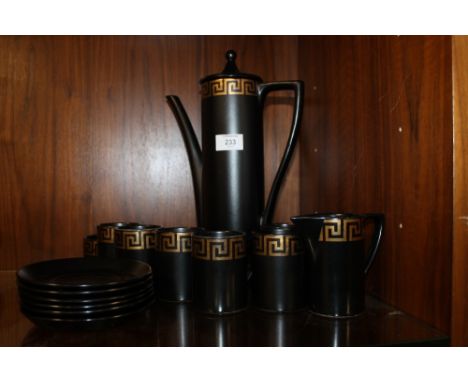 A PORTMEIRION GREEK STYLE COFFEE SERVICE