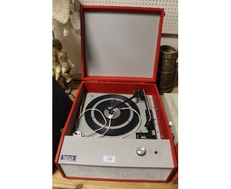 A RETRO TELLUX RECORD PLAYER