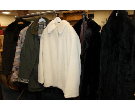 A SELECTION OF LADIES AND GENTS VINTAGE COATS