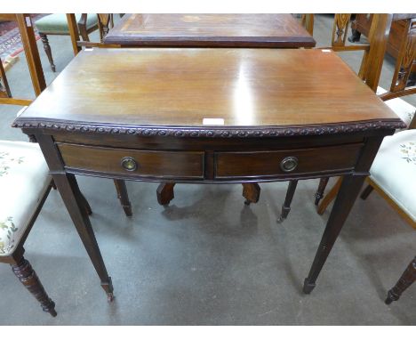 An Edward VII mahogany card table