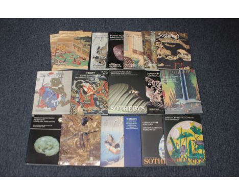 A collection of twenty-four Japanese works of art auction catalogues, the majority Sotheby's, including 'Kabuki in Japanese P