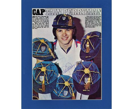 Steve Perryman signed 12x10 mounted colour magazine page. Stephen John Perryman MBE (born 21 December 1951) is an English for