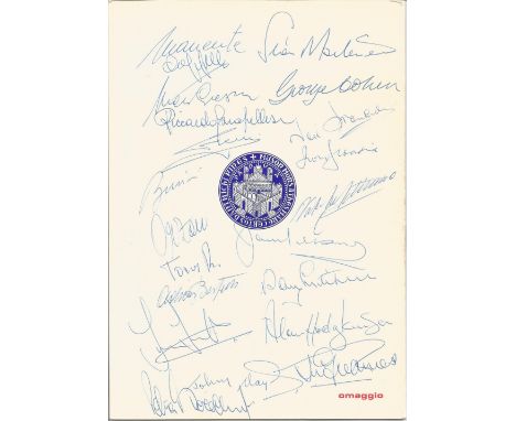 Football Former Internationals Italy v England vintage programme Campo Sportivo . Appiani Padova dated 4. 11. 1970 item also 