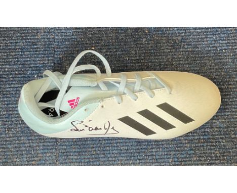 Football Tanguy Ndombele signed Adidas football boot. Tanguy Ndombele Alvaro (born 28 December 1996) is a French professional