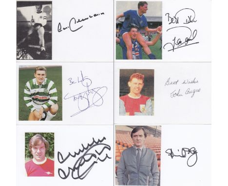 Autographed Picture Postcards, Neat Home-Made Picture Postcards Of Players From The 1960s - 1980s, 12 In Total, Mostly Signed