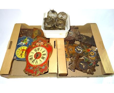 Horological interest; novelty clock movements, cuckoo clocks and sundry, (qty).  S2T