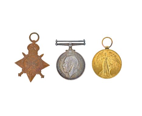 The 1914-15 Star to G-2633 PTE R.J.NEWMAN. R.SUSS;R., The 1914-18 British War Medal and The 1914-19 Victory Medal to G-2633 P