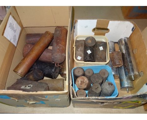 Horological interest; a quantity of various clock weights, (qty).  S2B