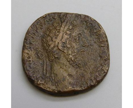 A Commodus Sestertius bronze coin 177-192AD, 19.3g