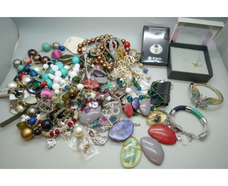 A collection of of branded jewellery including Zara, Ben De Lisi, Jasper Conran, Swatch, Avon, Fat Face, etc.