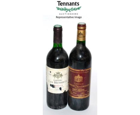 A Mixed Parcel of 1980's and 1990's vintage claret (twelve bottles) U: viewing essential
