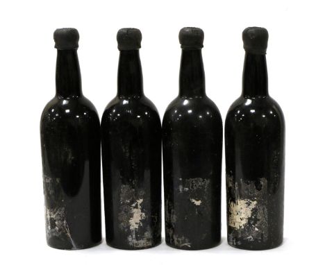 Dow 1960, vintage port (x4) (four bottles) U: all top shoulder, no labels, capsules clear but splitting