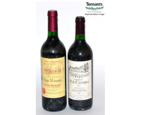 A Mixed Parcel of 1980's and 1990's vintage claret (twelve bottles) U: viewing essential