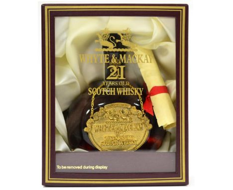 Whyte & Mackay 21 Year Old, presentation decanter in original carton, 75cl, 40%