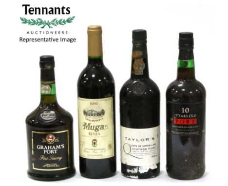 A Mixed Parcel Including: Chateau Langoa Barton (unknown vintage); Joseph Drouhin Moulin-a-Vent 1973; Chateau Fourcas-Hosten;
