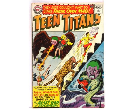 Teen Titans No. 1 featuring the first issue of first ongoing series (DC Comics, 1966).Key DC 1st appearance issue. Batman, Wo