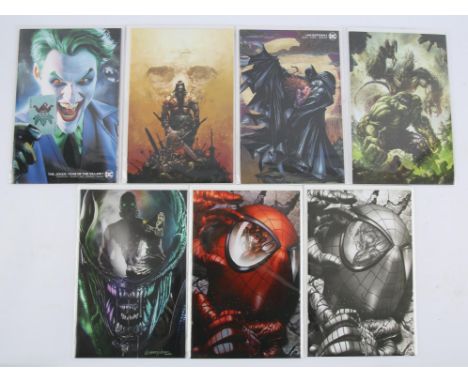 Marvel and DC Comics Exclusive limited Trade dress and Virgin Variants: a group of 13 limited edition covers (Marvel/DC Comic