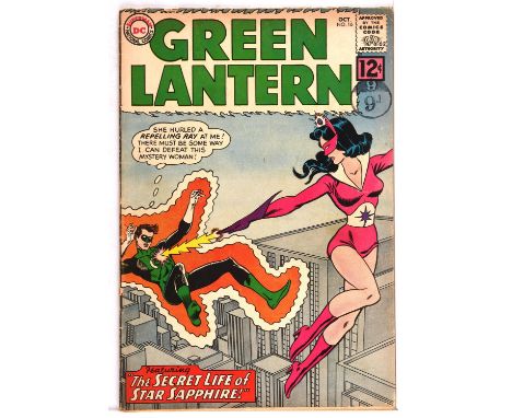 Green Lantern No. 16  featuring 1st Silver-age appearance of Star Sapphire (DC Comics, 1962)Key Green Lantern related 1st app