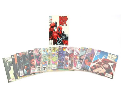 Marvel Comics: a group of 10 complete mini-series' featuring early Deadpool issues (Marvel Comics, 1995-2017) Majority of com