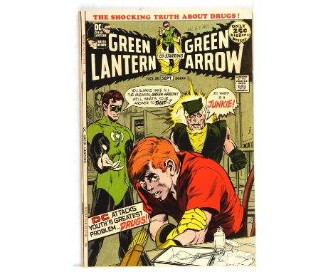 Green Lantern No. 85  featuring rare Neal Adams Anti-Drug Junkie cover (DC Comics, 1971).Giant-size issue. Cover art by Neal 