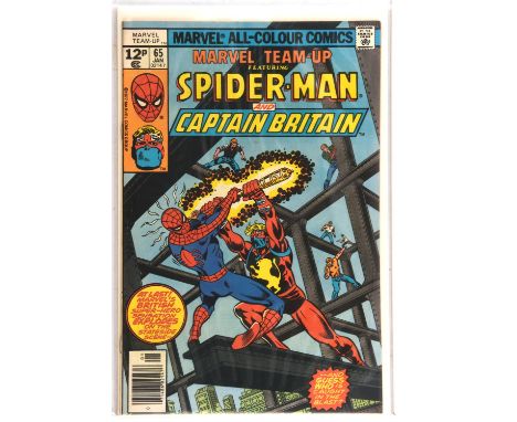 Marvel Team-Up featuring Spider-Man: a group of key issues featuring the 1st US appearance of Captain Britain, 1st Mockingbir