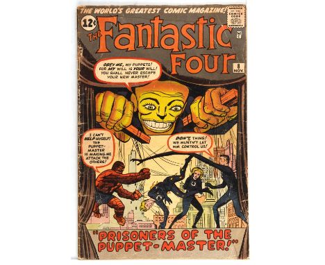 Fantastic Four No. 8 - featuring 1st appearance of Alicia Masters and The Puppet master  US Cents edition (Marvel Comics, 196
