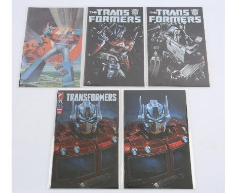 Transformers Exclusive limited Foil Trade dress and Virgin Variants: a group of 5 limited edition covers (Image Comics, 2023/