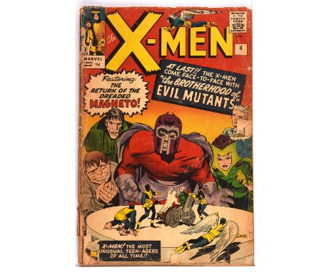 The X-Men No. 4  1st appearance of Scarlet Witch, Quicksilver, Toad and the Brotherhood of Evil Mutants (Marvel Comics, 1963)