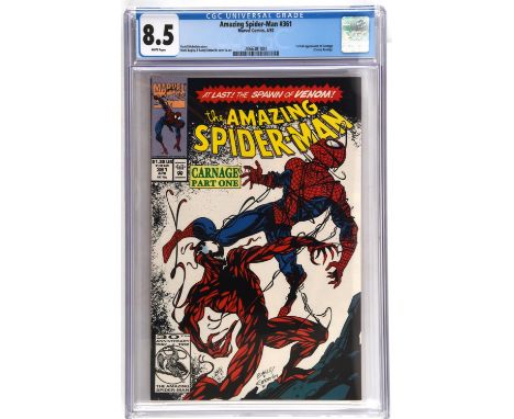 Amazing Spider-Man No. 361 CGC Grade 8.5 -  1st full appearance of Carnage (Marvel Comics, 1992)Key Marvel 1st appearance iss