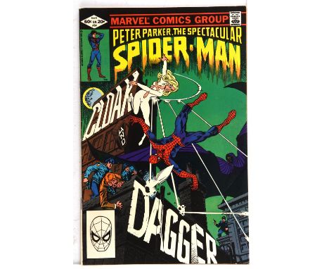 Peter Parker: The Spectacular Spider-Man No. 64  featuring 1st appearance of Cloak and Dagger (Marvel Comics, 1981).1st appea