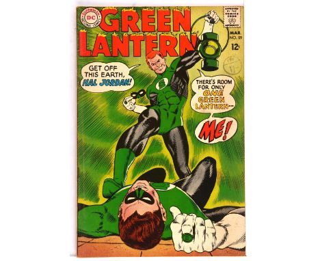 Green Lantern No. 59 featuring 1st appearance of Guy Gardner and additional Silver-age issues (DC Comics, 1967 onwards).Key G