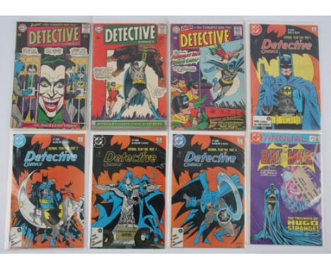 Batman and Detective Comics: a group of 8 Silver and Bronze-age issues featuring notable issues and covers (DC Comics, 1979 o