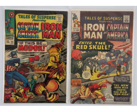 Tales of Suspense featuring Iron Man and Captain America: a pair of early Silver-Age issues featuring 1st appearance of Silve