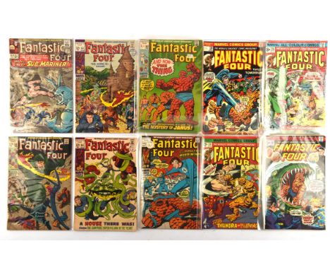 Fantastic four: a group of 17 Silver and Bronze-age comics featuring 1st appearance of Atuma, classic Jack Kirby covers and n