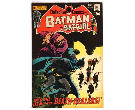 Detective Comics No. 411 featuring the 1st appearance and cover of Talia al Ghul, daughter of Ras al Ghul  Neal Adams cover (