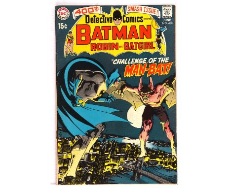 DC Comics: Detective Comics No. 400 - featuring the 1st Appearance of Man Bat (DC comics, July 1966).Key Batman villain 1st a