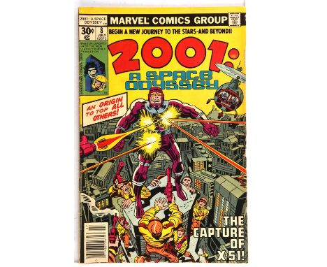 2001: A Space Odyssey No. 8  featuring the 1st appearance of Machine Man with art and cover by Jack Kirby (Marvel Comics, 197