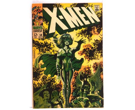 The X-Men No. 50  1stappearance of Polaris featuring classic Jim Steranko cover art (Marvel Comics, 1965).This lot features:X