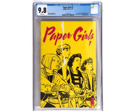 Paper Girls No. 1 CGC Grade 9.8  first issue featuring multiple 1st appearances (Image Comics, 2015).1st appearanes of Erin T