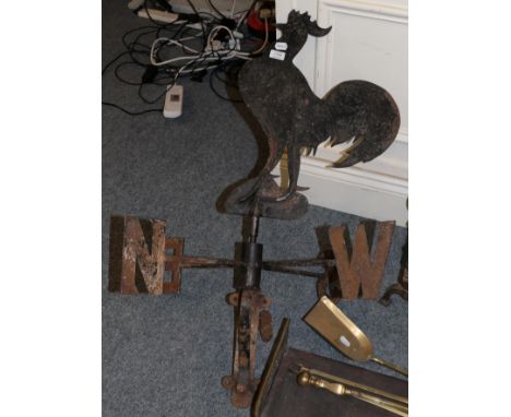 A metal weather vane 